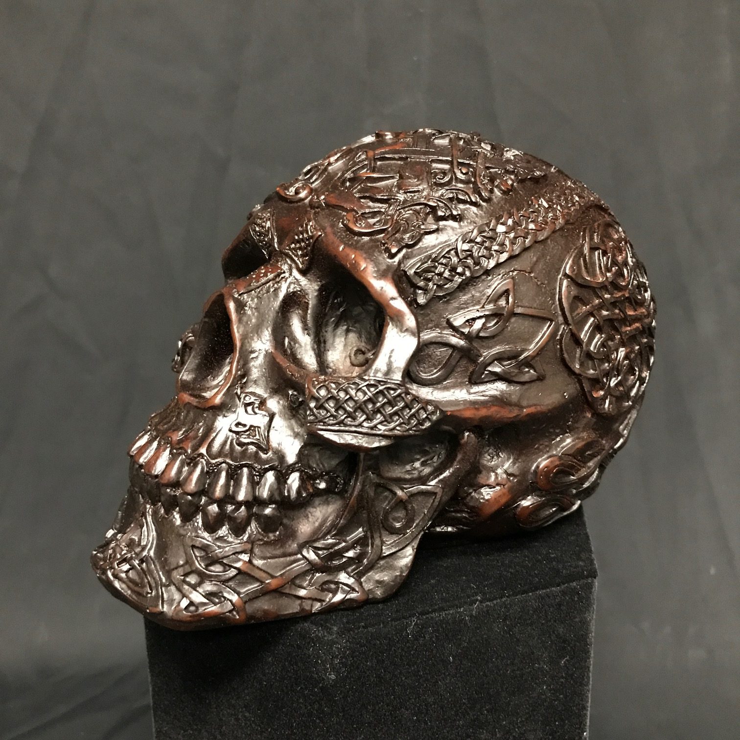 Fancy, embellished resin human skull, available for ...