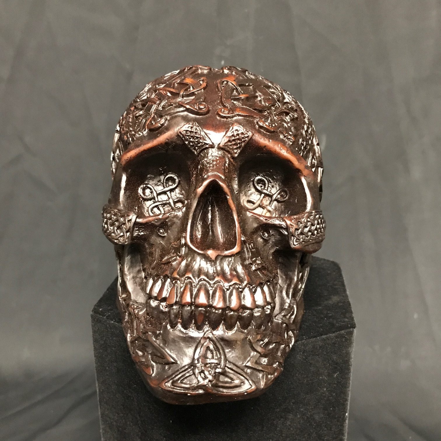 Fancy, embellished resin human skull, available for ...