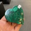 Malachite heart shaped box