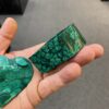 Malachite heart shaped box