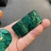 Malachite heart shaped box